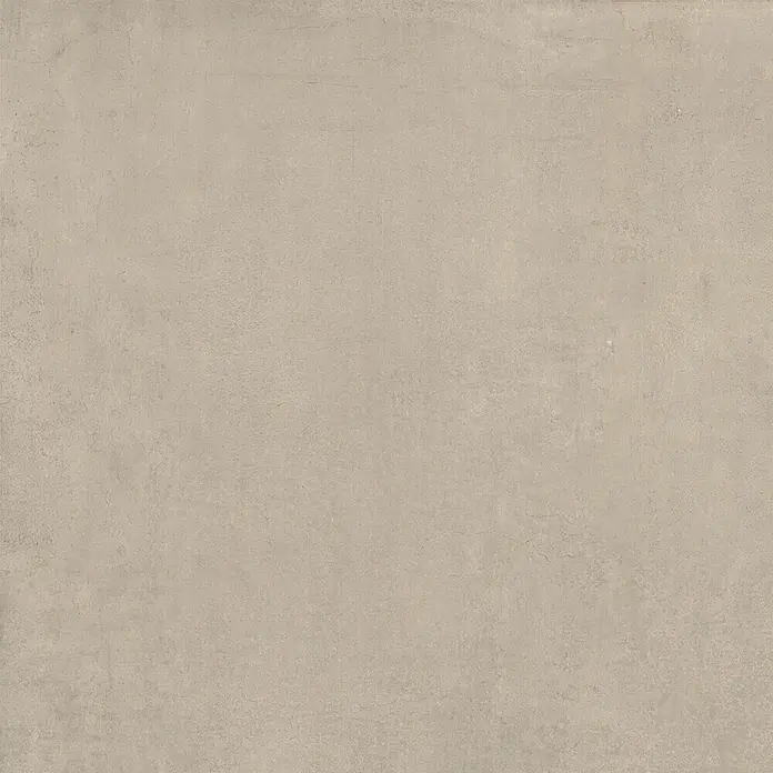 Feinsteinzeug in zeitgenössischer taupefarbener Betonoptik 80x80 -  - Helle beige Betontextur für moderne Boden- und Wandanwendungen.