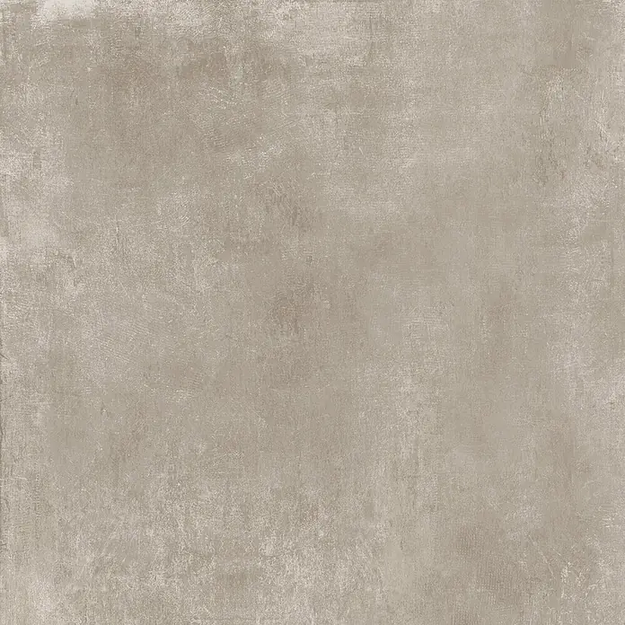 Feinsteinzeug in beiger Harzoptik 80x80, 20 mm, rutschhemmend -  - Hellbraune, verwitterte Oberfläche in Betonoptik.