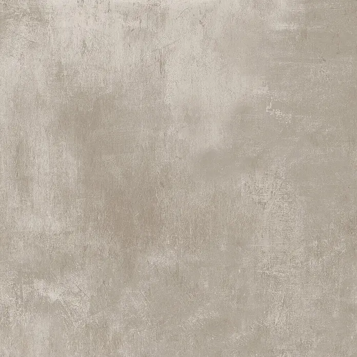Feinsteinzeug in beiger Harzoptik 80x80 - Italienische Fliesen -  - Hellgrau-beige strukturierte Oberfläche, die an abgenutzten Beton oder Putz erinnert.