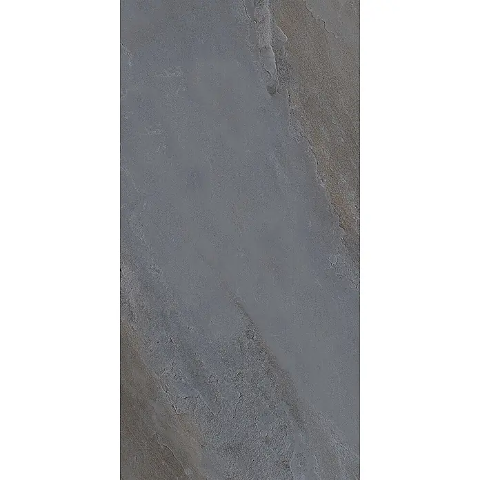 Feinsteinzeug in Steinoptik 60x120, 20 mm, rutschhemmend - Ital. Fliesen -  - Strukturierte grau-braune Steinfliese mit natürlichen Variationen.