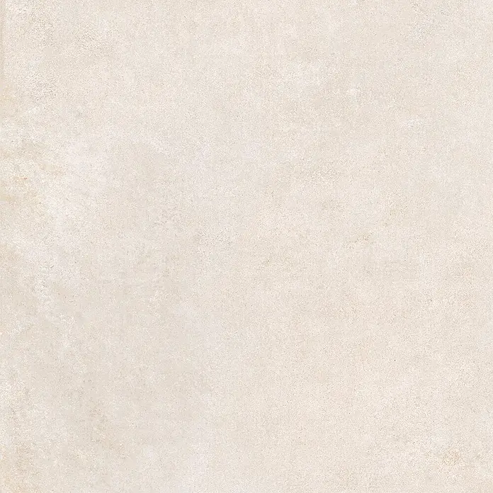 Feinsteinzeug in moderner elfenbeinfarbener Betonoptik 60x60 -  - Hellbeiges, texturiertes mattes Fliesenmuster mit subtilem, natursteinähnlichem Muster.