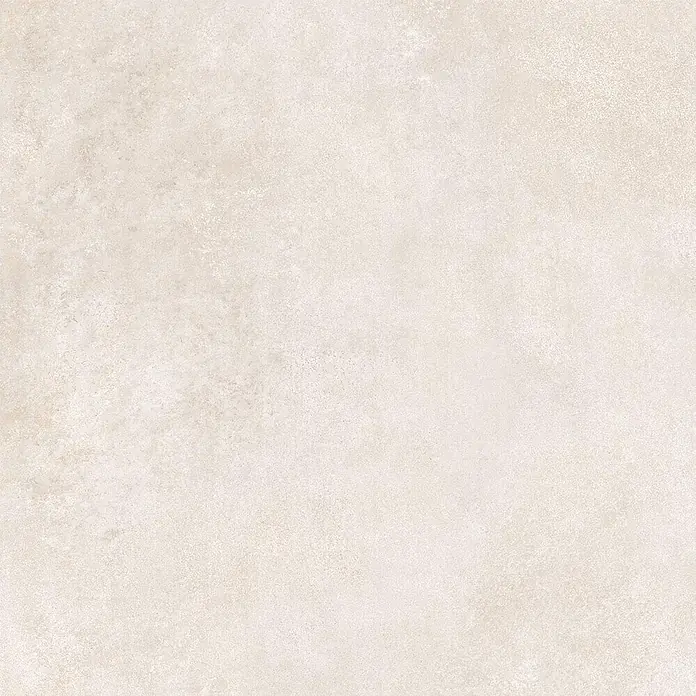 Feinsteinzeug in moderner elfenbeinfarbener Betonoptik 60x60 -  - Helle beige quadratische Fliese mit subtiler, natürlicher Textur, ideal für Böden und Wände.