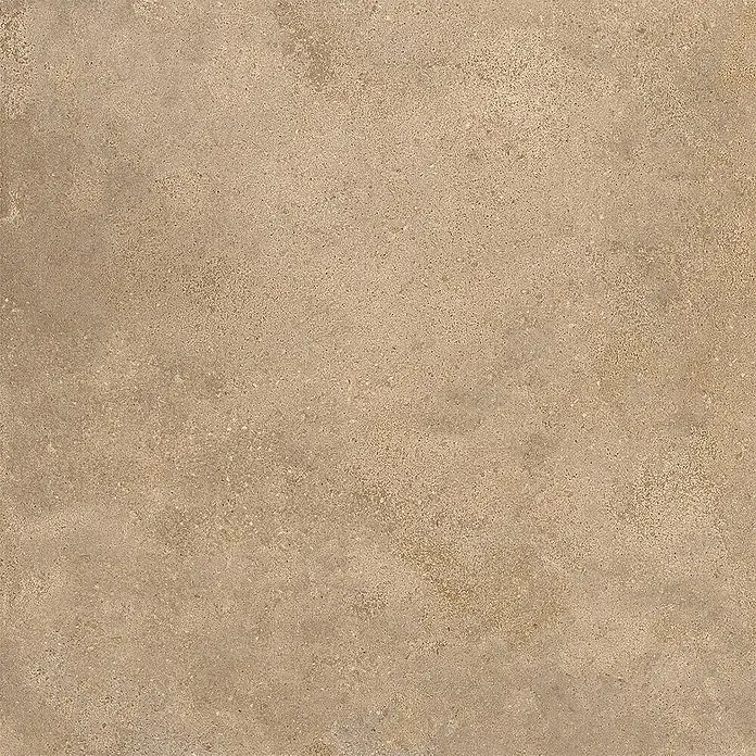 Feinsteinzeug Außen strukturierter beiger Betonoptik 60x60, R11 -  - Erdbeige Steinfliese mit feiner körniger Textur.