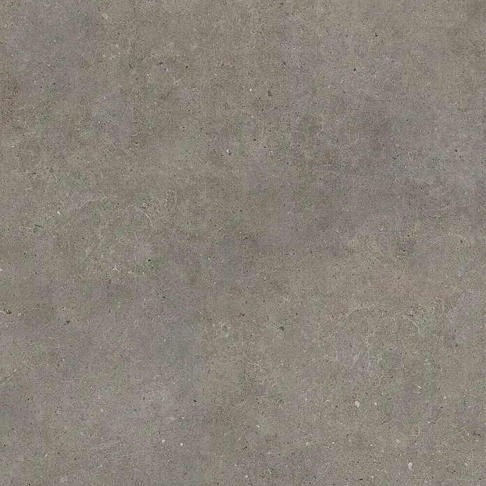 Design-Feinsteinzeug brauner matter 120x120 - Italienische Fliesen -  - Nahtlose graue Beton- oder Steinstruktur mit leichterer Maserung und kleinen Aggregatpartikeln für eine robuste Oberfläche.