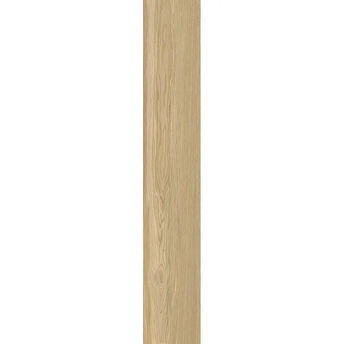 Feinsteinzeug in hellbraun Holzoptik 20x120 - Italienische Fliesen -  - Helle Holzdiele mit ausgeprägter, fließender Maserung.