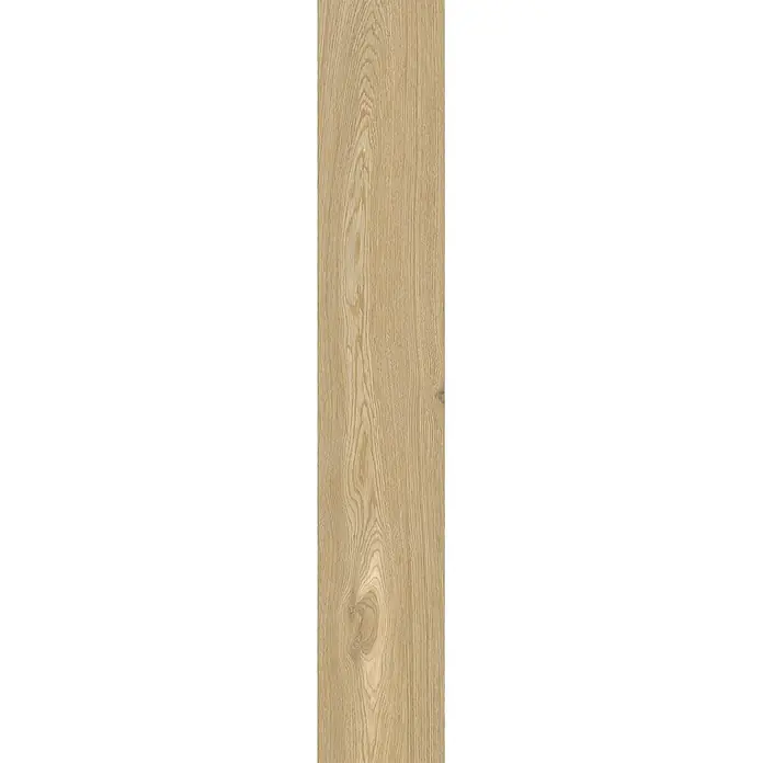 Feinsteinzeug in hellbraun Holzoptik 20x120 - Italienische Fliesen -  - Helle Holztextur mit natürlicher Maserung und subtilen Ästen, geeignet für Böden oder Verkleidungen.