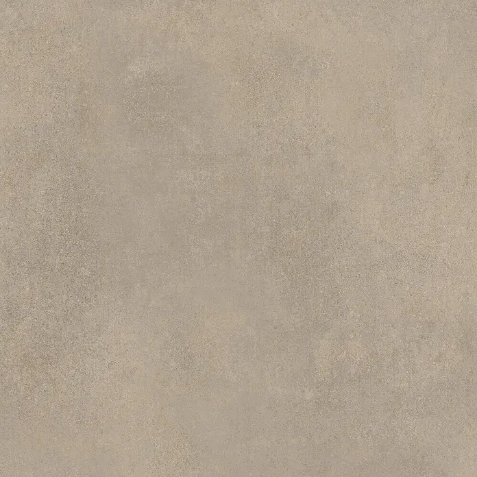 Feinsteinzeug in spachtelartiger brauner Harzoptik 60x60 - Ital. Fliesen -  - Beigegrau Betonoptik Fliese mit unebener Textur. Helle Stein- oder Zementoberfläche für Böden oder Wände.