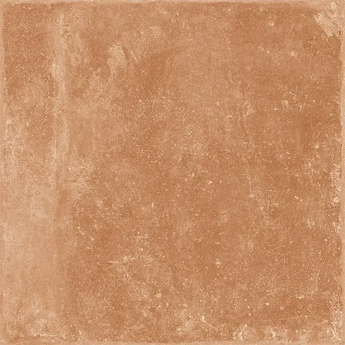Feinsteinzeug in Terrakotta natürlicher Terrakottaoptik 30x30 -  - Rustikale Terrakottafliese mit texturierter, gealterter Oberfläche.