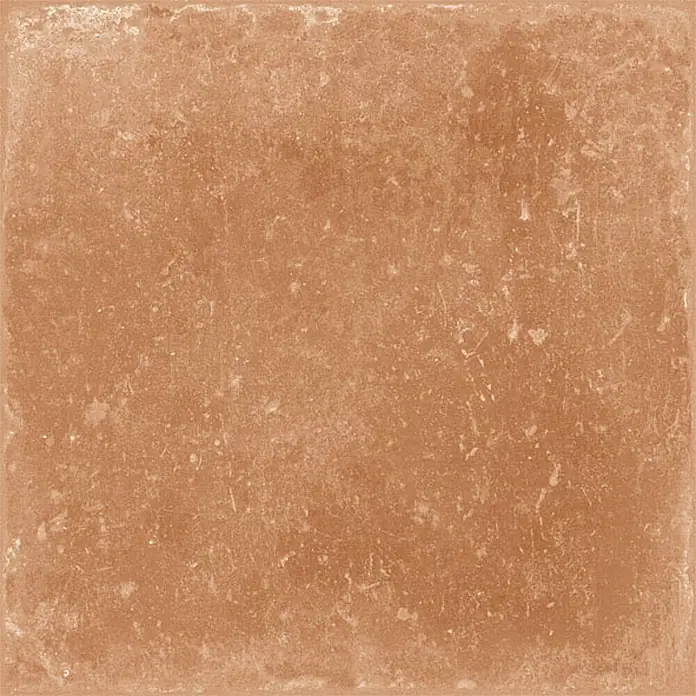 Feinsteinzeug in Terrakotta natürlicher Terrakottaoptik 30x30 -  - Distressed terracottafarbene Keramikfliese mit matter, strukturierter Oberfläche.