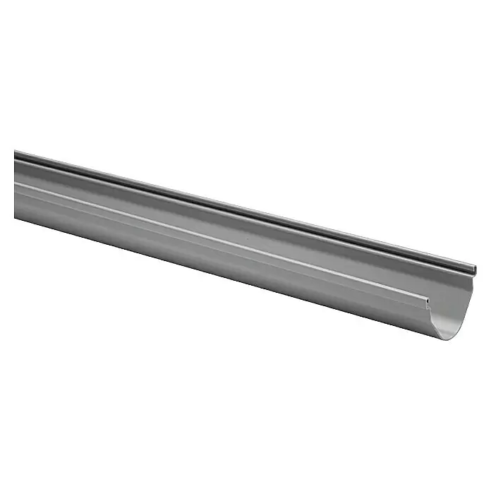 FunkeGruppe Dachrinne Vario - Nennweite: 70 mm, Länge: 100 cm, Kunststoff, Grau - Detailaufnahme