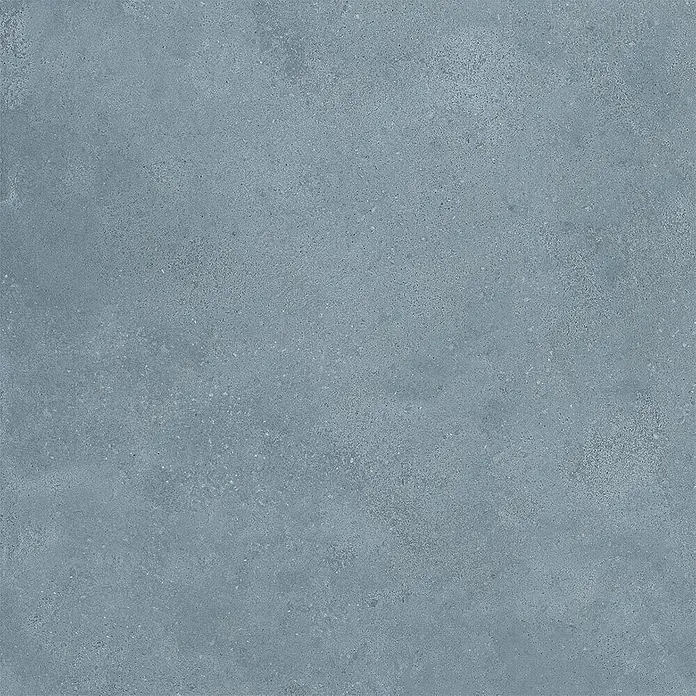 Feinsteinzeug in strukturierter blauer Betonoptik 60x60 - Ital. Fliesen -  - Strukturierte blaugraue Fliese mit Betonoptik.