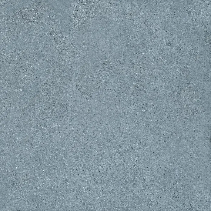 Feinsteinzeug in strukturierter blauer Betonoptik 60x60 - Ital. Fliesen -  - Strukturierte blaugraue Oberfläche mit feinem Körnungsbild.