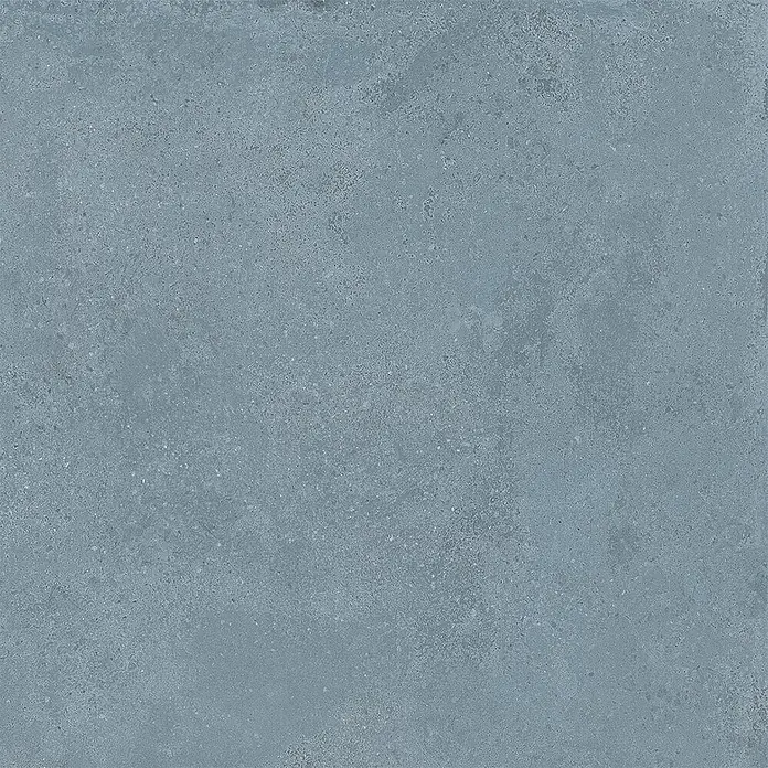 Feinsteinzeug in strukturierter blauer Betonoptik 60x60 - Ital. Fliesen -  - Grau-blaue, strukturierte Boden- oder Wandfliese in Betonoptik.
