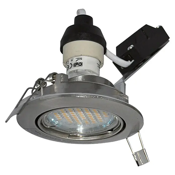 Tween Light Set de focos LED empotrables - 9,6 W, Níquel mate, Blanco cálido, IP44 - La luz LED empotrable de metal proporciona una iluminación brillante y eficiente en cualquier habitación. Ideal para interiores modernos.