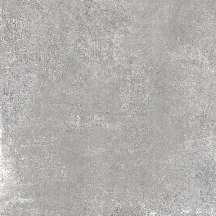 Feinsteinzeug in hellgrauer Harzoptik 80x80, 20 mm, rutschhemmend -  - Hellgraue, abgenutzte Betontextur für Industrieboden oder Wände.