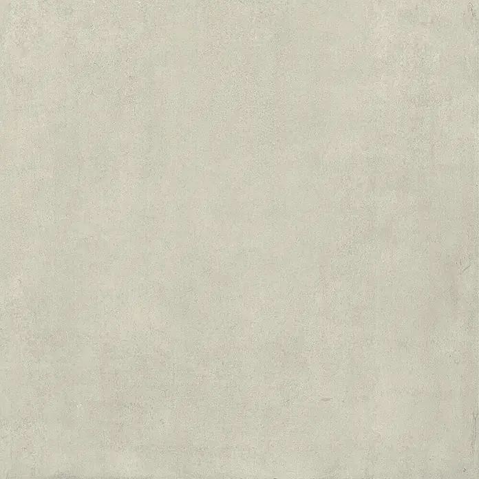Feinsteinzeug in zeitgenössischer eisweißer Betonoptik 60x60 -  - Nahtlose hellgraue Betontextur.