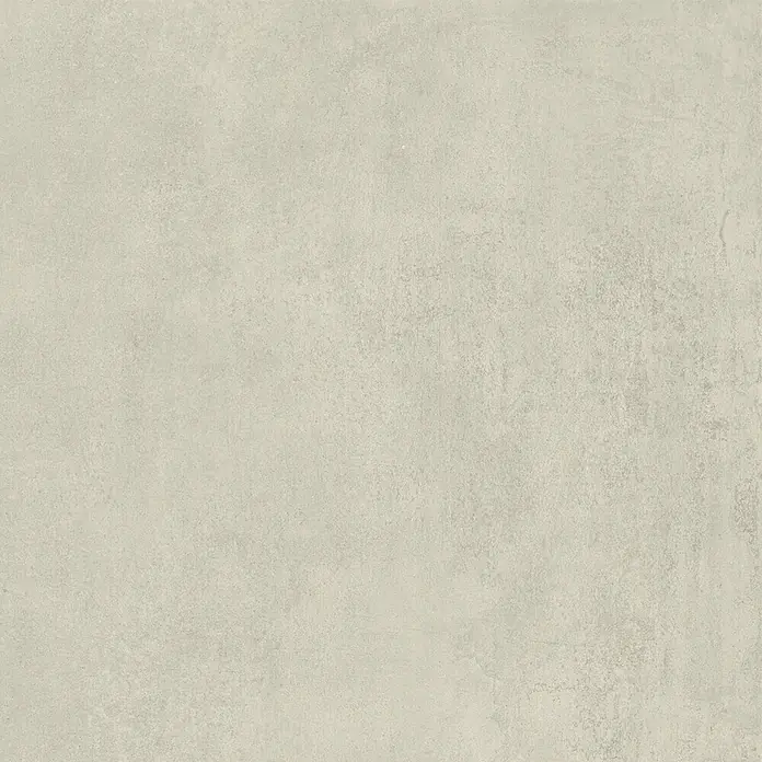 Feinsteinzeug in zeitgenössischer eisweißer Betonoptik 60x60 -  - Hellgraue, texturierte Fliese mit dezenter Betonoptik.