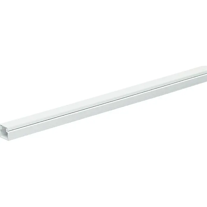 Canaleta para cables - L x An x Al: 2 m x 18 mm x 18 mm, Blanco - Canaleta para cables blanca para un direccionamiento de cables ordenado, ideal para uso en interiores. El producto garantiza un aspecto limpio.