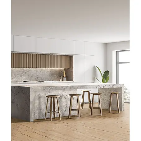 Feinsteinzeug in antiker honig Holzoptik 30x120 - Italienische Fliesen