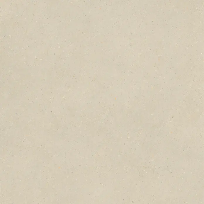 Feinsteinzeug in matter beiger Betonoptik 120x120 - Italienische Fliesen -  - Helle beige Fliese mit feinen, variierten Sprenkeln.