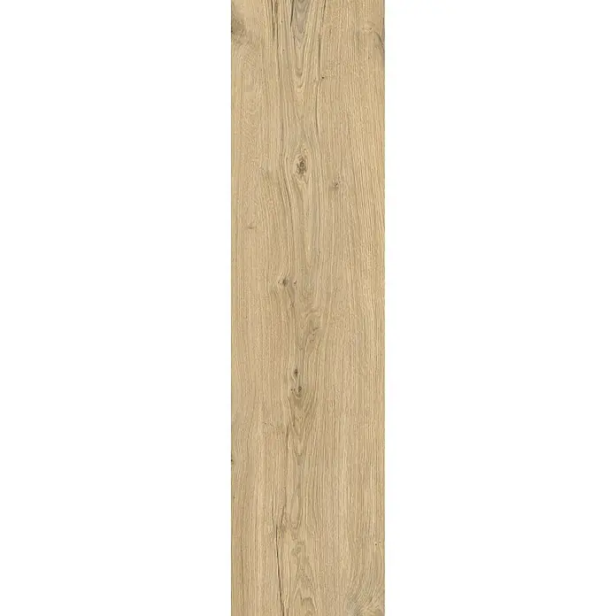 Feinsteinzeug in antiker honigfarbener matter Holzoptik 30x120 -  - Helle Holzmaserung mit Ästen.