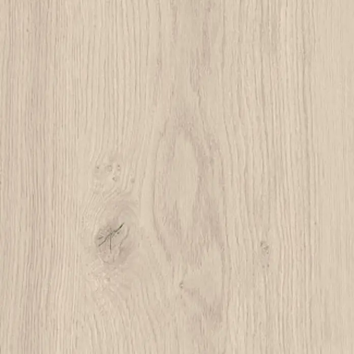 Feinsteinzeug in matter weißer Holzoptik 30x120 - Italienische Fliesen -  - Helle Holzmaserung in Beige mit natürlicher Struktur und kleinem Astloch.