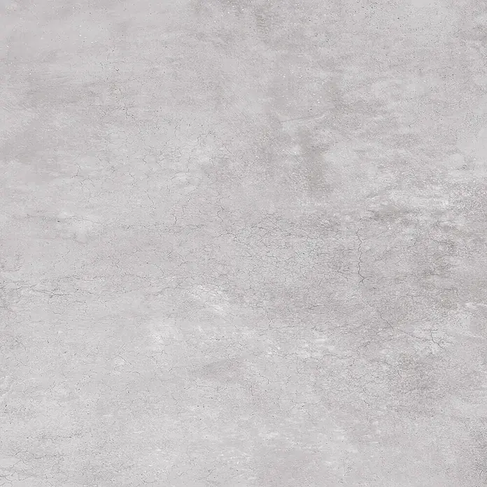Feinsteinzeug in gewachster dunkelgrauer Betonoptik 60x60 - Ital. Fliesen -  - Hellgraue Beton- oder Zementtextur mit subtilen Variationen und feinen Rissen.