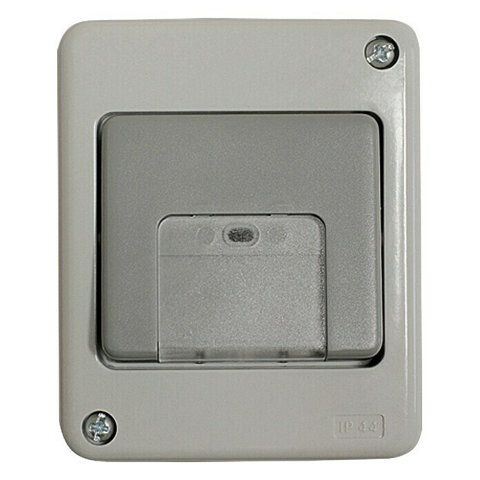 Voltomat FLUID Conmutador para estancias con humedad (Gris, En pared, IP44)