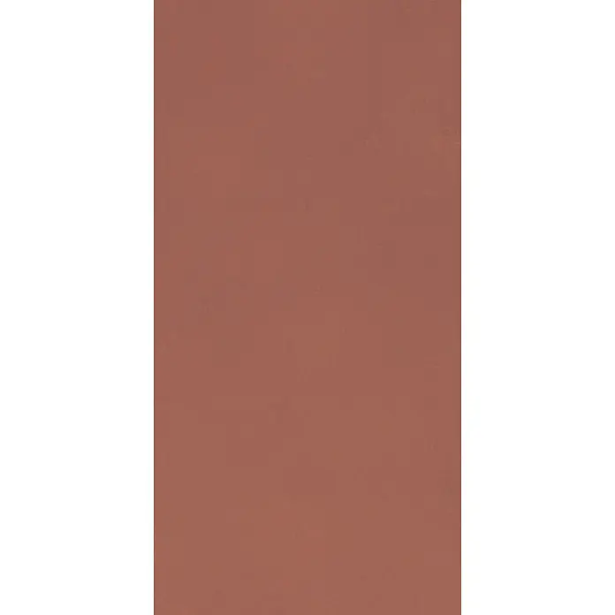 Feinsteinzeug in farbiger roter Betonoptik 60x120 - Italienische Fliesen -  - Gleichmäßiges rotbraunes Material mit einer subtilen, feinkörnigen Textur.