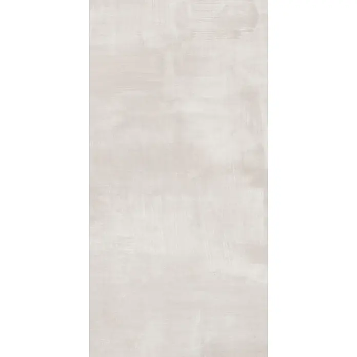 Feinsteinzeug in gebürsteter perlgrauer Betonoptik 60x120 - Ital. Fliesen -  - Helle beige texturierte Oberfläche.