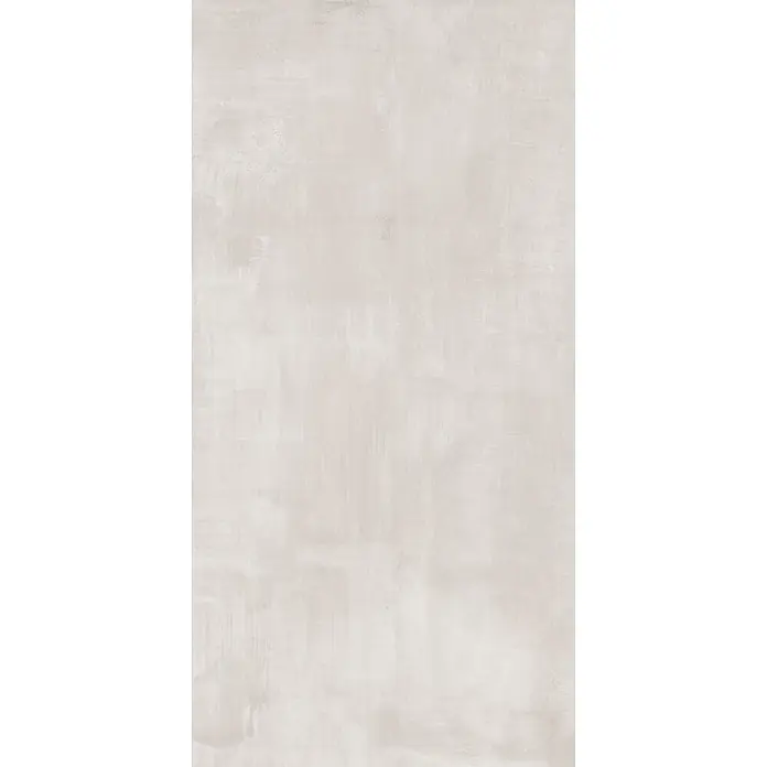 Feinsteinzeug in gebürsteter perlgrauer Betonoptik 60x120 - Ital. Fliesen -  - Helle, beigefarbene strukturierte Oberfläche, Beton oder Putz ähnelnd, mit subtilen Variationen.