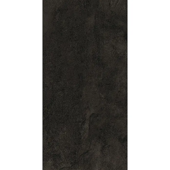 Feinsteinzeug in schwarzer Steinoptik 30x60 - Italienische Fliesen -  - Dunkle, strukturierte Oberfläche, Naturstein oder Beton ähnelnd, ideal für moderne Boden- oder Wandbeläge.