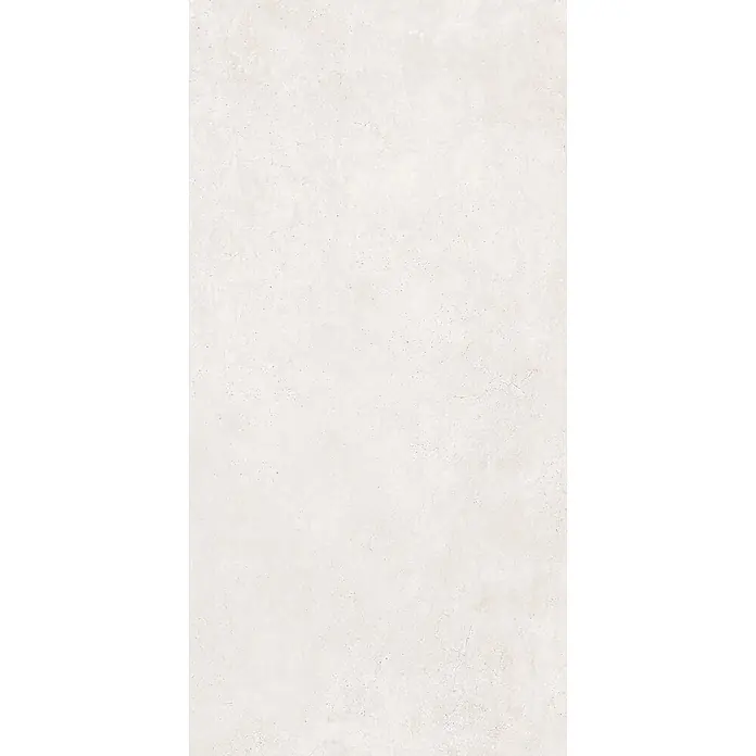Feinsteinzeug in gewachster weißer Betonoptik 30x60 - Italienische Fliesen -  - Helle beige, subtil texturierte Fliese für Boden- oder Wandverkleidung.