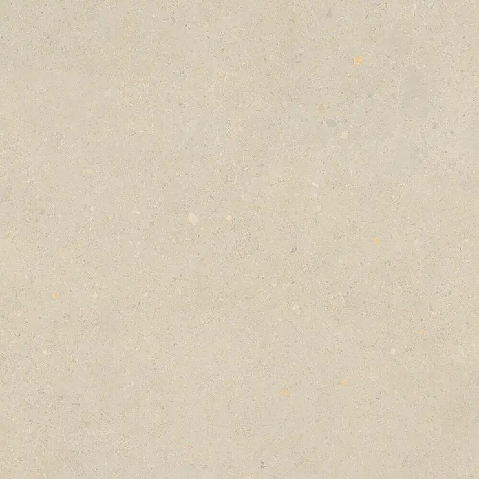 Feinsteinzeug in matter beiger Betonoptik 60x60 - Italienische Fliesen -  - Helle beige Terrazzo-Optik Oberflächentextur für Böden oder Wände.