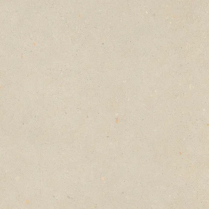 Feinsteinzeug in matter beiger Betonoptik 60x60 - Italienische Fliesen -  - Nahtlose hellbeige Steinstruktur mit feinen Sprenkeln.