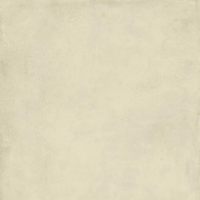 Feinsteinzeug in gewachster elfenbeinfarbener Betonoptik 120x120 -  - Helle beigefarbene Betonoptik mit subtilen Variationen und feiner Körnung, geeignet für Boden- oder Wandflächen.