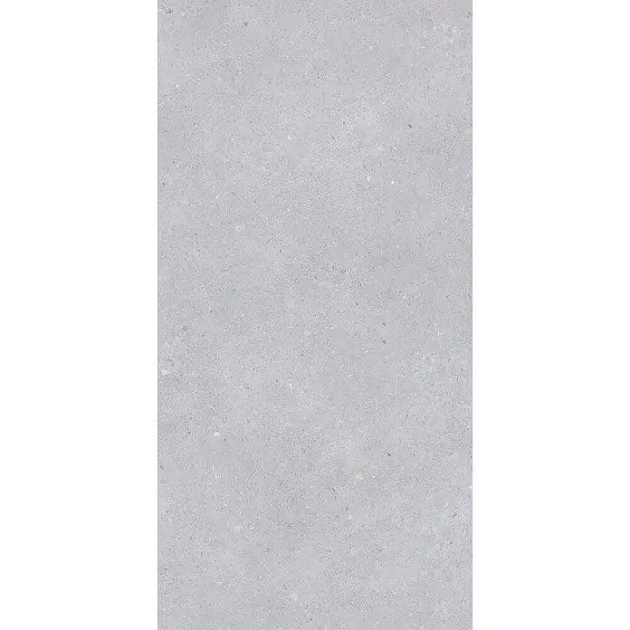 Feinsteinzeug in matter hellgrauer Betonoptik 60x120 - Italienische Fliesen -  - Hellgrauer Naturstein oder Terrazzo mit feiner, variierter Körnung, ideal für robuste Oberflächen.