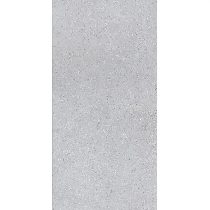 Feinsteinzeug in matter hellgrauer Betonoptik 60x120 - Italienische Fliesen -  - Hellgraue Beton- oder Steinstruktur mit feiner Körnung für Boden- oder Wandbeläge.