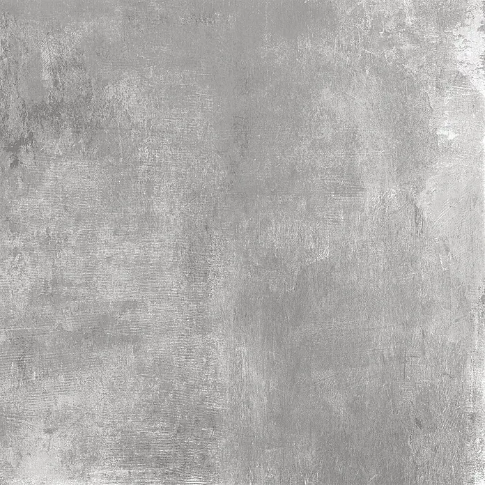 Feinsteinzeug in hellgrauer Harzoptik 60x60, 20 mm, rutschhemmend -  - Abgenutzte hellgraue Betonoptik-Textur mit subtilen Kratzern und Variationen.