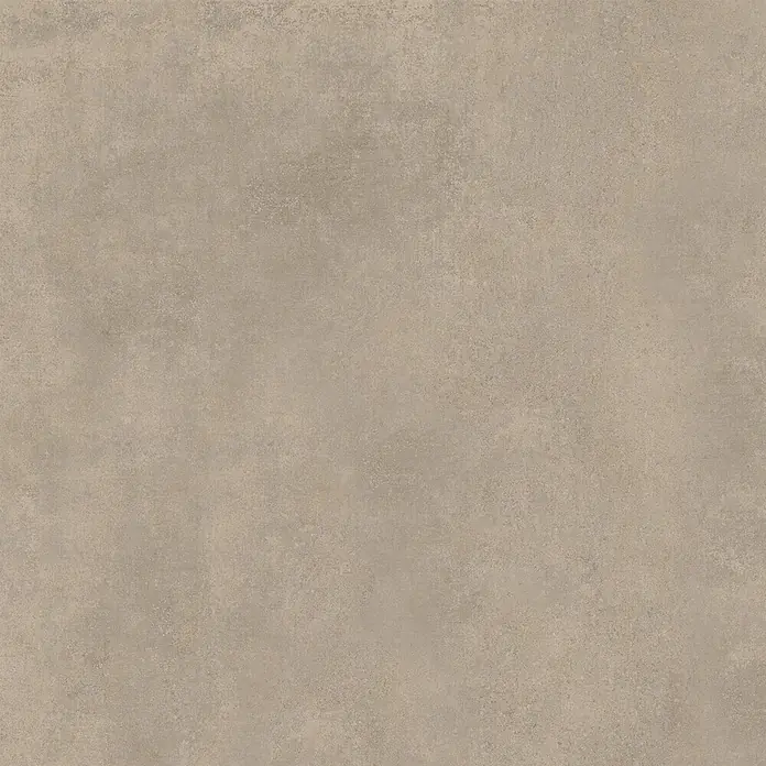 Feinsteinzeug in spachtelartiger brauner Harzoptik 80x80 - Ital. Fliesen -  - Texturierte, hellbeige Betonoptik-Oberfläche, perfekt für modernes Innendesign.