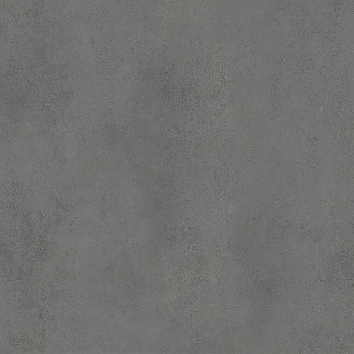 Feinsteinzeug in spachtelartiger schwarzer Harzoptik 60x60 - Ital. Fliesen -  - Dunkelgraue, strukturierte Oberfläche, die Beton oder Stein ähnelt.