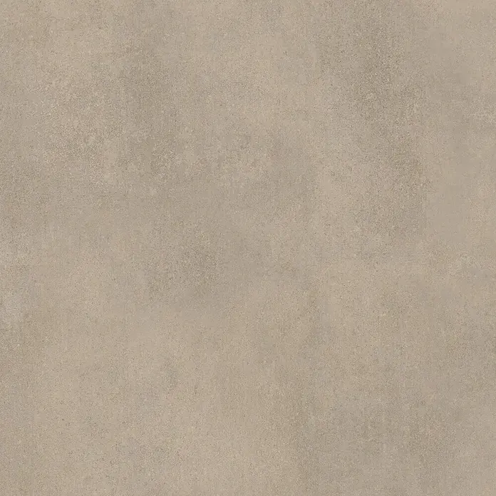 Feinsteinzeug in spachtelartiger brauner Harzoptik 80x80 - Ital. Fliesen -  - Gleichmäßige hellbeige-graue Betonoptik für moderne Boden- oder Wandflächen.