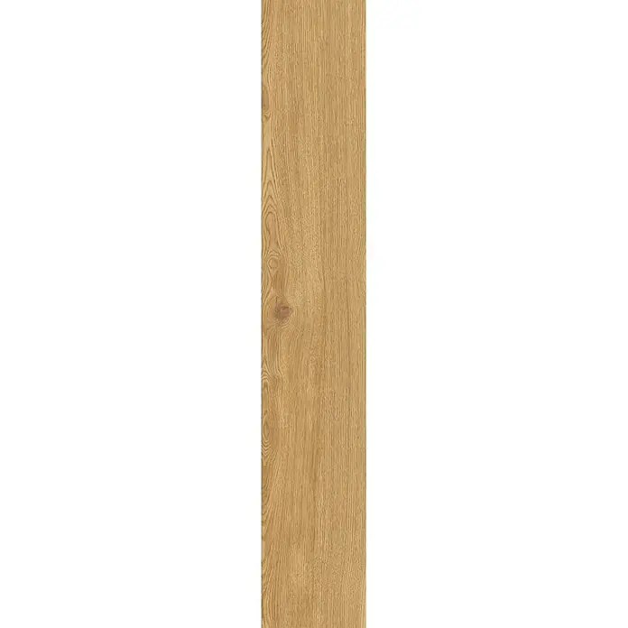 Feinsteinzeug in Caramello Holzoptik 20x120 - Italienische Fliesen -  - Hellbraune Holzdiele mit natürlicher Holzmaserung.
