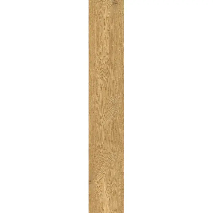 Feinsteinzeug in Caramello Holzoptik 20x120 - Italienische Fliesen -  - Vertikale Diele aus hellem Naturholz mit ausgeprägter Maserung und Ästen.