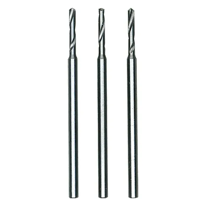 Proxxon Spiralbohrer No 28858 - 1,6 mm, HS-Stahl, 3 Stk. - Drei filigrane Metallbohrer mit spiralförmigen Schneiden für präzise Bohrarbeiten. Ideal für feine Materialien und detaillierte Anwendungen.