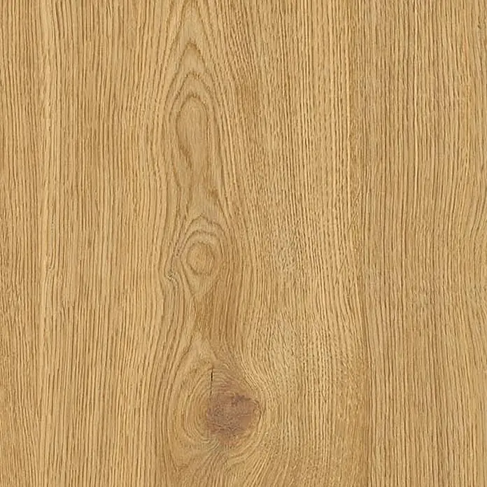 Feinsteinzeug in Caramello Holzoptik 20x120 - Italienische Fliesen -  - Hellbraune Holzmaserung mit vertikalen Linien und natürlichem Astknoten.