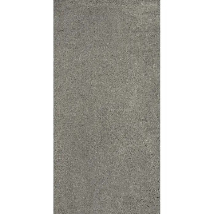 Feinsteinzeug in schwarzer Betonoptik 30x60 - Italienische Fliesen -  - Matte, dunkelgraue Zementoptik-Oberfläche mit natürlicher Textur und feinen Rissen.