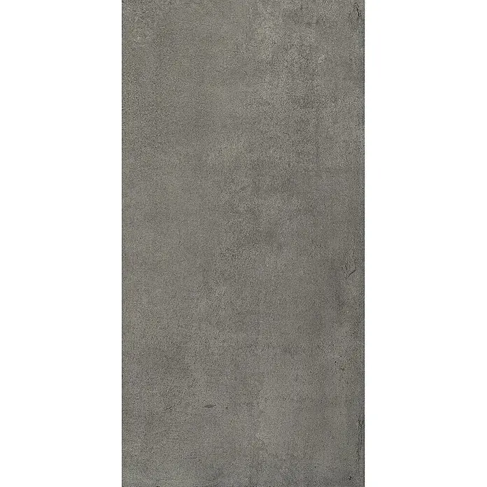 Feinsteinzeug in schwarzer Betonoptik 30x60 - Italienische Fliesen -  - Melierte dunkelgraue Betontextur mit leicht abgenutzter Oberfläche.