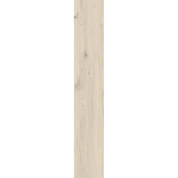 Feinsteinzeug in antiker matter weißer Holzoptik 20x120 - Ital. Fliesen -  - Helle Holzmaserung mit dezenten Ästen.