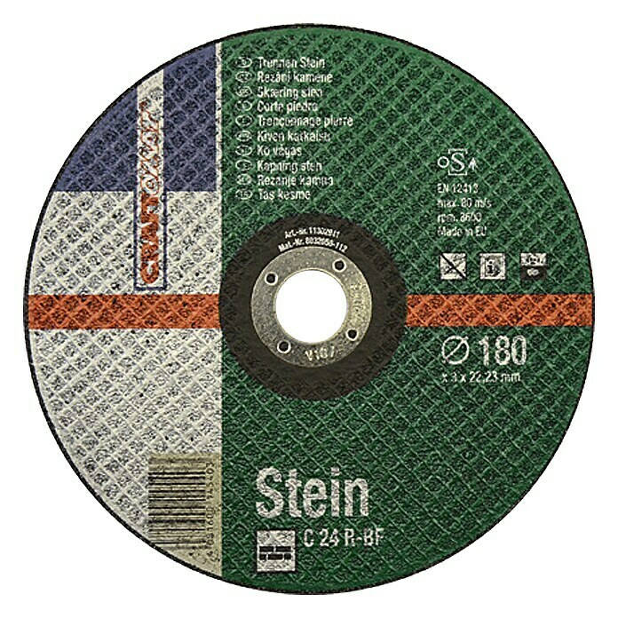 Craftomat Disco de corte C 24R-BF (Específico para: Materiales de obra, 180 mm, Espesor disco: 3 mm, 1 ud.)